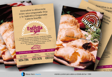 La Estrella del Sur Empanadas Souffle Claudio Carbone Volantes Posters